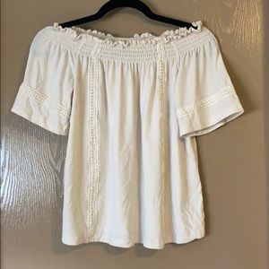 Passport Off the shoulder shirt